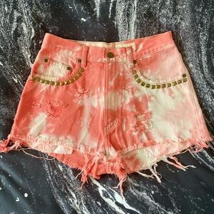 Vintage Eddie Bauer High Waist Dyed Denim Shorts 4